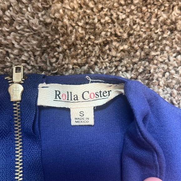 Rolla Coster V-neck royal blue sleeveless sheath dress - Size Small - Picture 3 of 4